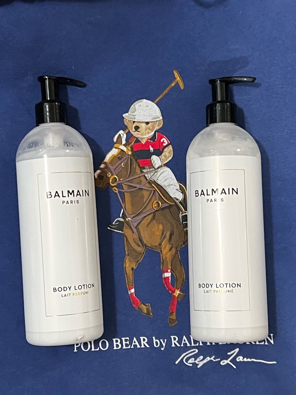 2 NEW LOT Balmain White Body Lotion Hydrating Scented SET
